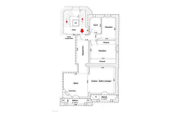 3 room apartment with sea and Monaco-ville  view - rue Bosio - Loi 1291/1235